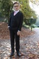 Boys Black Suit with Pale Pink Tie - Marcus