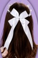 Peridot Girls White Pearl Bow Head Ring - Style Elena