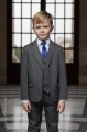 Boys Grey Herringbone Tweed Jacket Suit - Rupert