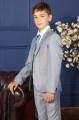 Boys Light Grey Tailored Fit Jacket Suit - Louis