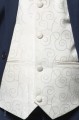 Boys Navy & Ivory Suit with Ivory Satin Tie - Jaspar