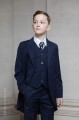 Boys Navy Tail Coat Suit - Edward