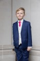 Boys Royal Blue & Ivory Suit with Hot Pink Tie - Walter