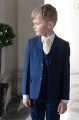 Boys Royal Blue Suit with Gold Tie - George