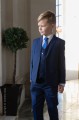 Boys Royal Blue Suit with Satin Tie - George