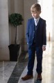 Boys Royal Blue Suit with Silver Tie - George