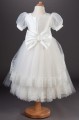 Busy B's Bridals Bow Peep Style Short Sleeve Dress - Ethel