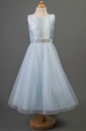 Busy B's Bridals Crystal Coloured Satin Dress - Lily