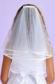 Peridot Girls White First Holy Communion Veil - Style Emily
