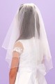Peridot Girls White Bead Communion Veil - Style Hope