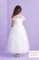 Peridot White Lace Tulle Flower Girl Dress - Style Lydia