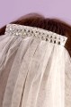 Peridot Girls Ivory Diamante Communion Veil - Style Katie