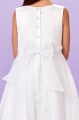 Peridot White Guipure Organza Communion Dress - Style Lucinda