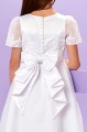 Peridot White Guipure Organza Communion Dress - Style Jennifer