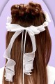 Peridot Girls White Diamanté Flower Head Ring - Style Audrey