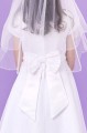 Peridot White Embroidered Lace Communion Dress - Style Una