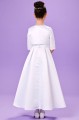 Peridot White Box Pleat Communion Dress & Bolero - Style Sinead & Betsey