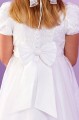 Peridot White Lace Organza Communion Dress - Style Caitlin