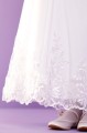 Peridot White Diamante Embroidered Lace Communion Dress - Style Harper