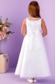 Peridot White Guipure Lace Sweetheart Communion Dress - Style Colette