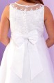 Peridot White Guipure Lace Sweetheart Communion Dress - Style Colette