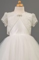 Busy B's Bridals Glitter Tulle Dress with Crystal Bolero - Pam