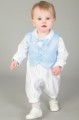 Baby Boys Blue Dickie Bow Waistcoat Outfit - Elijah
