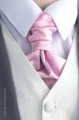 Boys Light Pink Ruche Satin Wedding Cravat