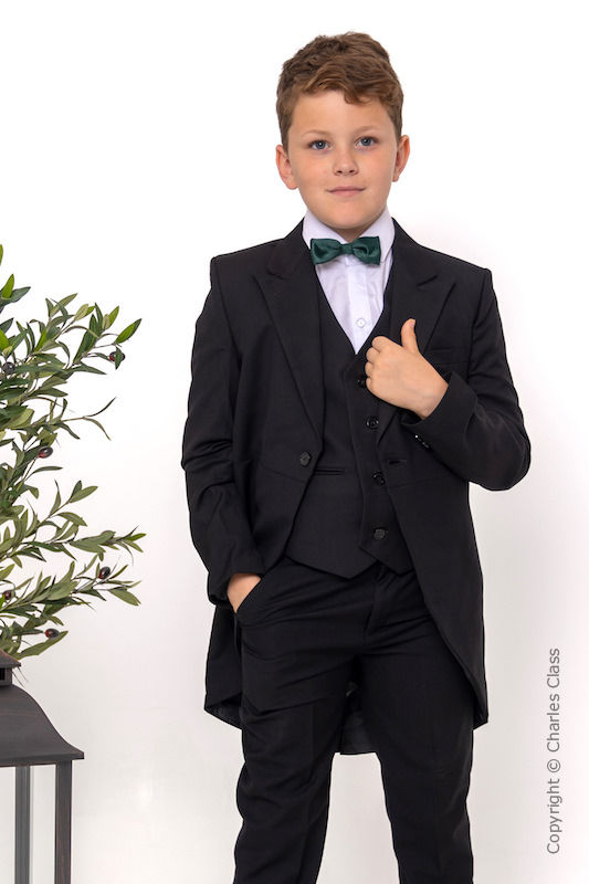 Coat suit with bow tie hot sale