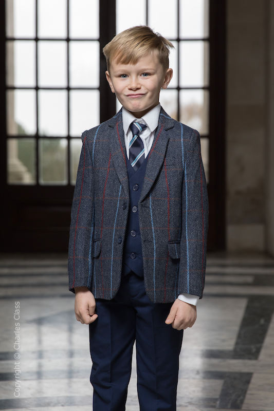boys navy suit trousers