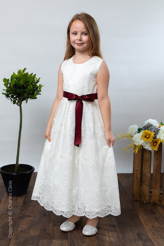 POSH DREAM Burgundy Flower Girl Tutu Dress Burgundy Wedding Tutu Birthday  Dress for Kids Girls Flower Children Kids Clothes | Wish