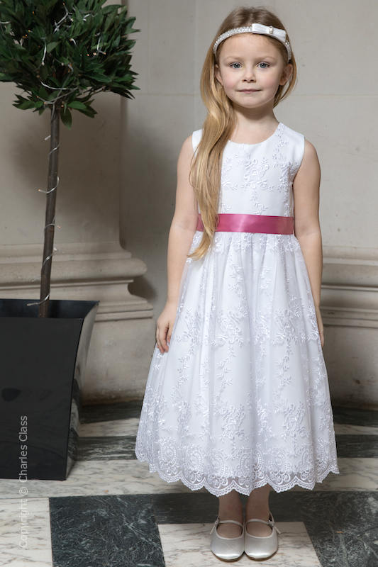 Girls dusky pink dress outlet
