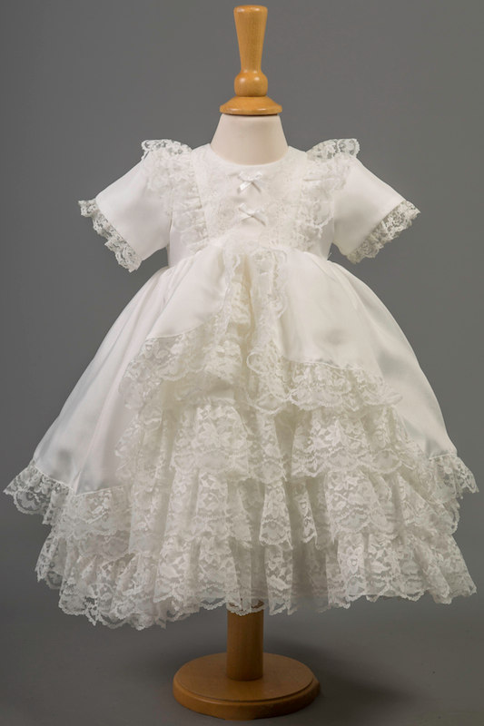 Millie Grace Nottingham Lace Bo-Peep Flower Girl Dress - Helen