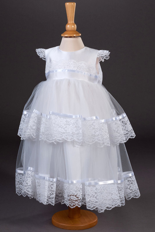 Millie Grace Lace & Ribbon Flower Girl Dress - Melody
