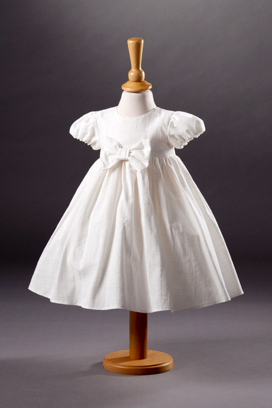 Millie Grace Bow Cotton Flower Girl Dress - Pandora