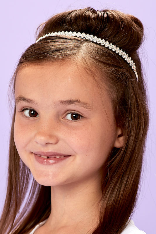 Peridot Girls Sparkly Crystal Headband - Style Matilda