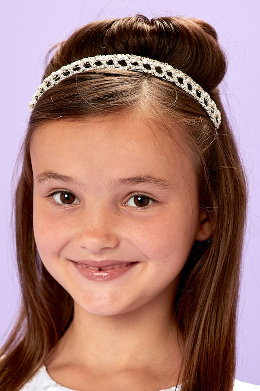 Peridot Girls Sparkly Crystal & Diamant Headband - Style Julia