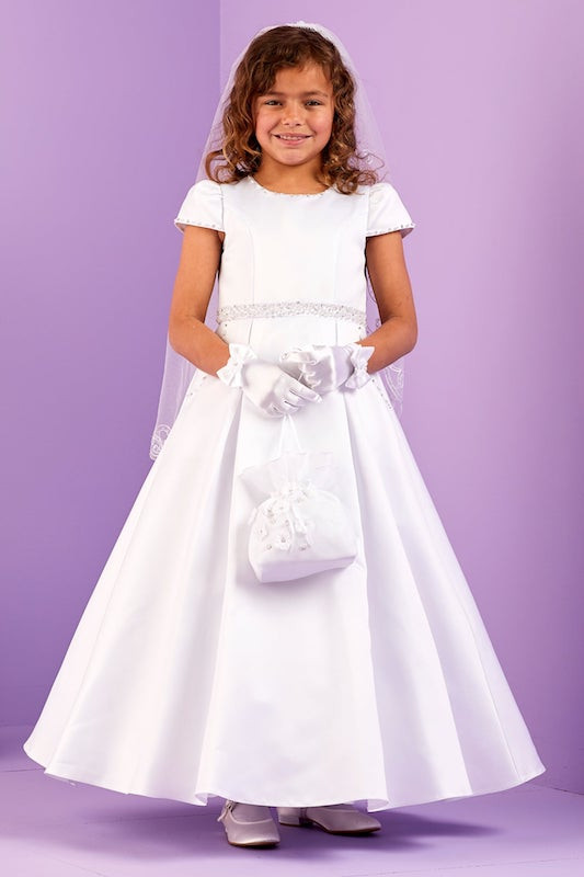 Beaded top communion dress main image 0