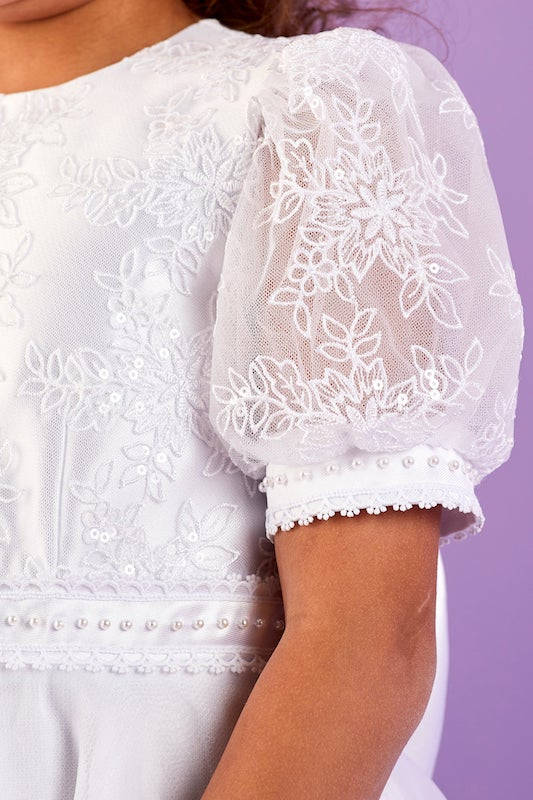 Floral Lace Communion Dress main image 0