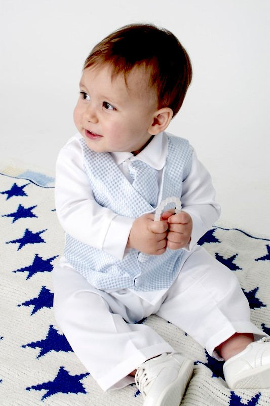 Wedding Outfit Blue Baby Tuxedo Baby Boy Christening Outfit Baby