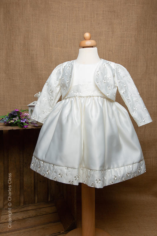 ivory baby flower girl dress