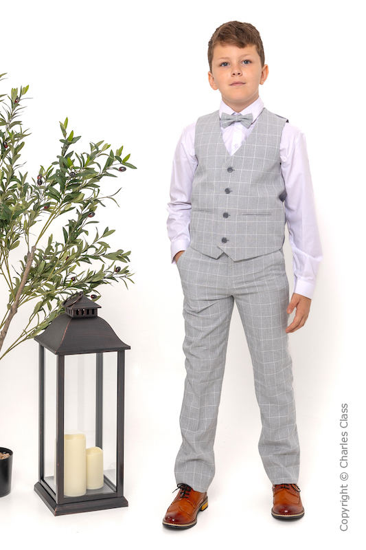 Boys checked suit online