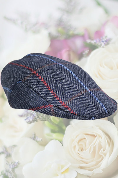 boys navy flat cap