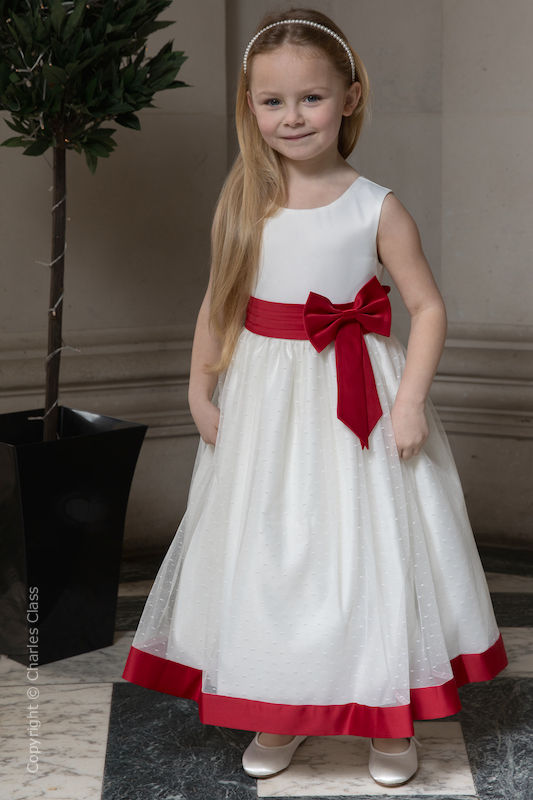 red girls dress