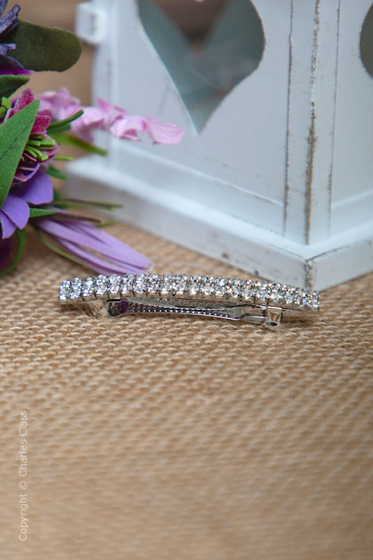 Sparkly Silver Diamant Hair Clip