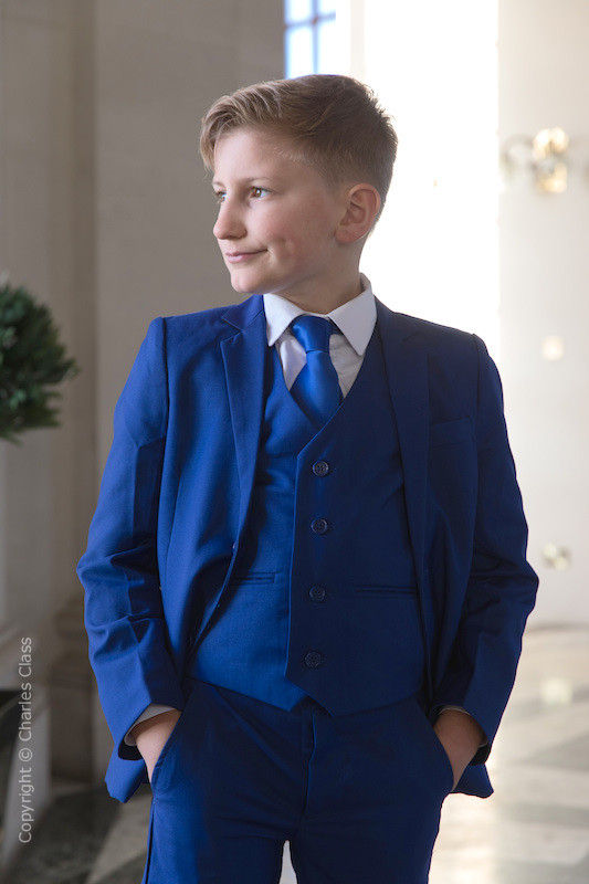 Royal blue wedding suit sale