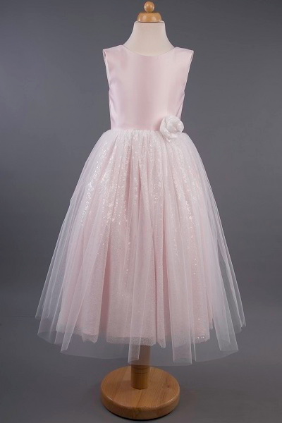 Busy B's Bridals Sequin Coloured Satin Tulle Dress - Lindsay