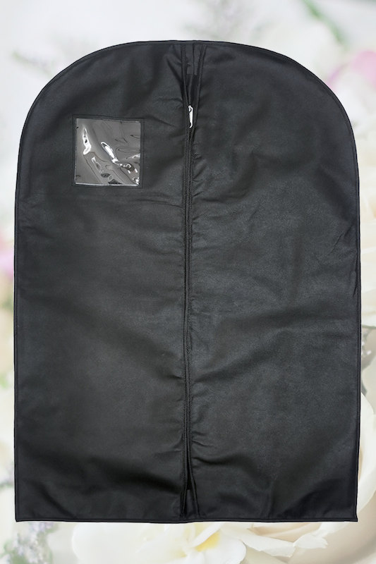 Boys Black Zipper Suit Bag