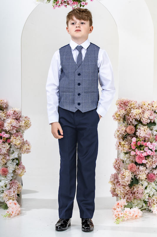 Boys Navy Suit (18) - Scholar main image 1