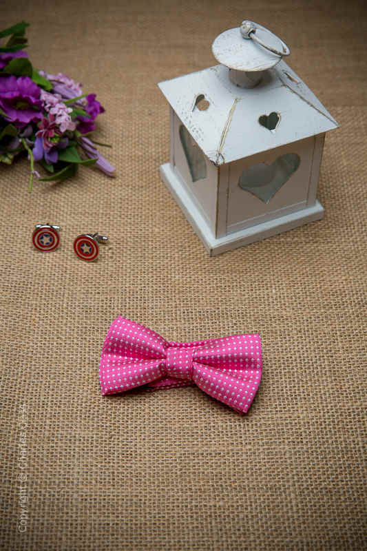 Boys Hot Pink Adjustable Dickie Bow | Children's Hot Pink Bow Tie